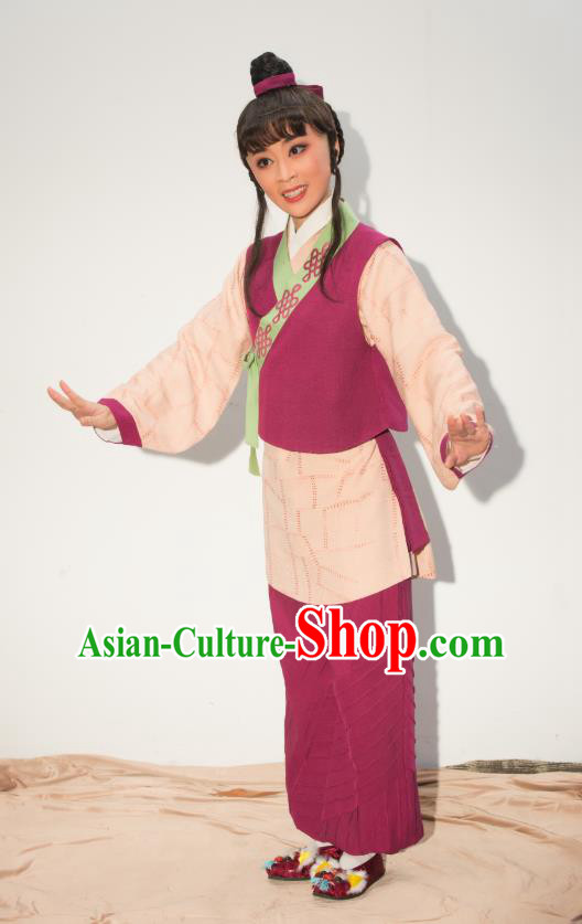Chinese Yue Opera Young Boy Costumes and Headwear Ren Heart Medicine Shaoxing Opera Wa Wa Ssheng Apparels Garment