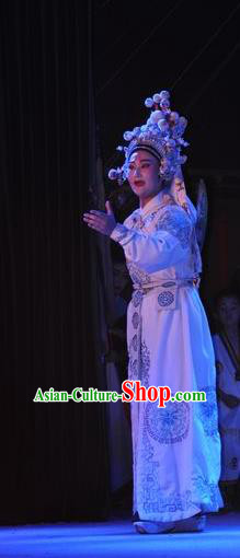 Tian Dao Zheng Yi Chinese Yue Opera Martial Man Costumes and Hat Shaoxing Opera Garment Takefu Wusheng Apparels