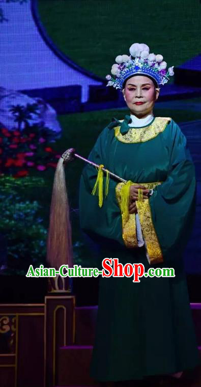 Chinese Yue Opera Eunuch Costumes and Headwear Shaoxing Opera Tian Dao Zheng Yi Court Servant Apparels Garment