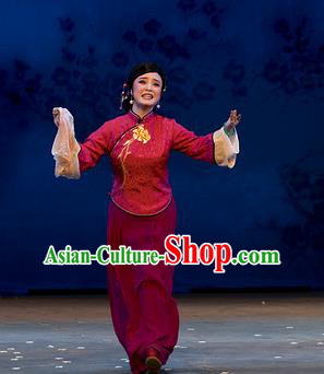 Chinese Shaoxing Opera Young Mistress Apparels Costumes and Headpieces The Family Republic of China Yue Opera Dress Garment
