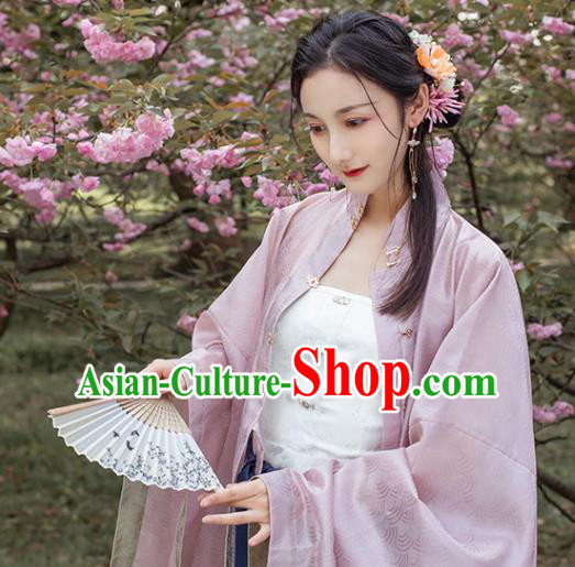 Chinese Traditional Ming Dynasty Noble Lady Corset Vest Hanfu Dress Ancient Palace Princess Garment Historical Costumes White Waistcoat