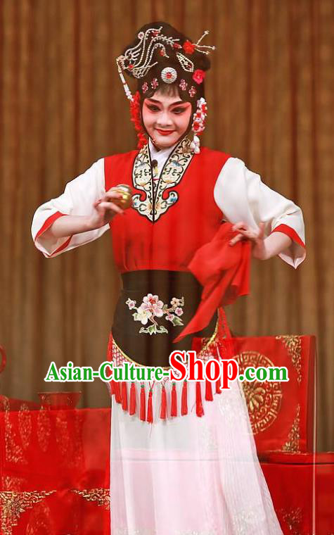 Chinese Kun Opera Hua Tan Pan Jinlian Costumes Apparels and Headpieces Heros Kunqu Opera Country Woman Dress Garment