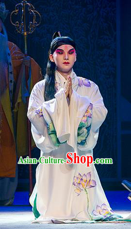 Chinese Kun Opera Xiaosheng Costumes Nan Ke Dream Garment and Headwear Kunqu Opera Scholar Clothing Young Male Chunyu Fen Apparels