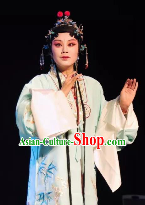 Chinese Kun Opera Princess Yao Fang Dress Costumes and Headpieces Nan Ke Dream Kunqu Opera Hua Tan Diva Garment Apparels