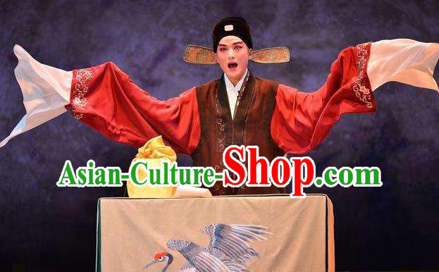 Bai Luo Shan Chinese Kun Opera Young Man Xu Jizu Apparels Garment Costumes and Headwear Kunqu Opera Scholar Clothing