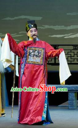 Chinese Kun Opera Official Apparels Garment Costumes and Headwear Kunqu Opera the Legend of Washing the Silk Gauze Clothing