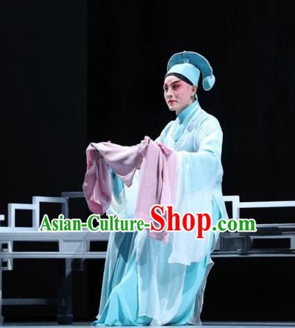 Six Chapters of a Floating Life Chinese Kun Opera Xiaosheng Apparels Garment Costumes and Headwear Kunqu Opera Scholar Shen Fu Clothing