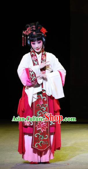 Chinese Kun Opera the Dream of Xiang Fei Dress Apparels Costumes and Headpieces Kunqu Opera Hua Tan E Huang Garment