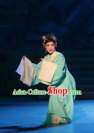 Chinese Kun Opera Diva Wan Qiu Dress Apparels Costumes and Headdress Rong Bao Zhai Kunqu Opera Young Lady Hua Tan Garment