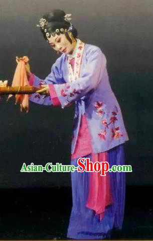 Chinese Kun Opera Dame Apparels Costumes and Headpieces Golden Seal Kunqu Opera Young Woman Dress Garment