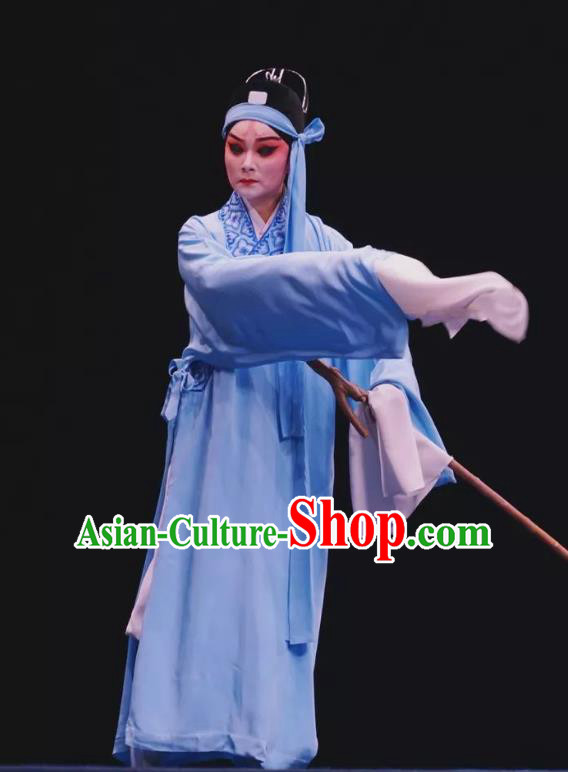 Ku Qin Chinese Kun Opera Xiaosheng Apparels and Headwear Kunqu Opera Young Man Garment Scholar Shen Baoxu Costumes