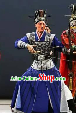 Chinese Kun Opera Confucius Young Man Prince Costumes and Headwear Kunqu Opera Xiaosheng Garment Apparels