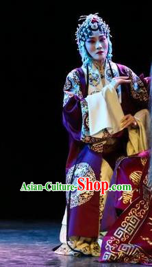 Chinese Kun Opera Actress Diva Apparels Costumes and Headdress Kunqu Opera Tu An Gu Hua Tan Dress Young Female Garment
