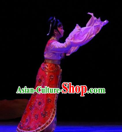 The Peacocks Fly To The Southeast Chinese Shaoxing Opera Hua Tan Dress Yue Opera Apparels Garment Young Female Costumes and Hair Accessories