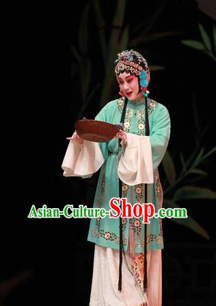 Chinese Kun Opera Young Female Actress Apparels Costumes and Hair Accessories Xiu Ru Ji Traditional Kunqu Opera Hua Tan Courtesan Li Yaxian Dress Garment