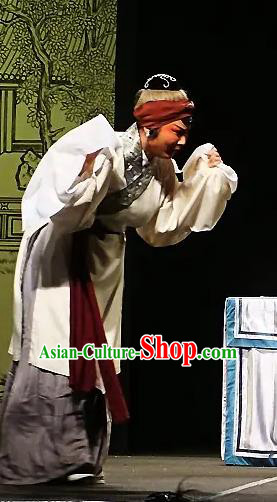 Chinese Kun Opera Old Dame Costumes and Headdress The Legend of Hairpin Traditional Kunqu OperaGarment Elderly Female Apparels