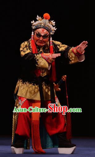 The Prophetic Paintings Chinese Kun Opera Chou Role Apparels Costumes and Headwear Kunqu Opera Garment Court Eunuch Clothing
