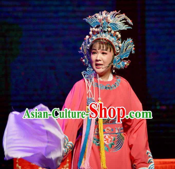 Chinese Shaoxing Opera Hua Tan Dress Yue Opera Diva Garment Costumes The Arrogant Princess Court Lady Apparels and Phoenix Coronet