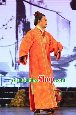Chinese Huangmei Opera Xiaosheng Garment Taibai Drunk Costumes and Headwear An Hui Opera Young Male Wedding Apparels Clothing