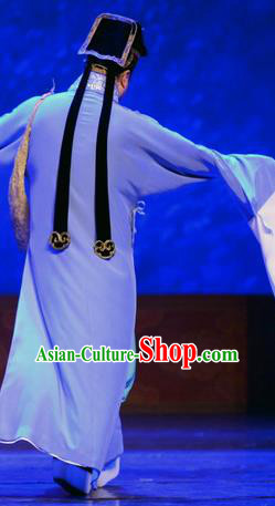 Chinese Huangmei Opera Poor Scholar Female Consort Prince Li Zhaoting Garment Costumes and Headwear An Hui Opera Xiaosheng Apparels Niche Clothing