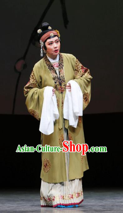 Chinese Shaoxing Opera Elderly Female Dress The Jade Hairpin Yue Opera Garment Costumes Rich Dame Apparels and Headdress