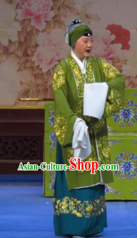 Chinese Ping Opera Zhu Hen Ji Old Dame Apparels Costumes and Headdress Traditional Pingju Opera Pantaloon Dress Garment