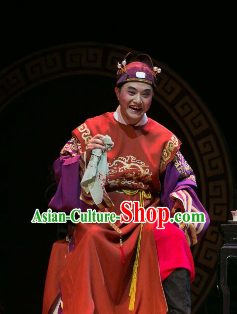 Dream of Red Mansions Chinese Huangmei Opera Rich Childe Costumes and Headwear Chun Jiang Yue An Hui Opera Young Male Xue Pan Apparels Clothing