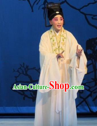 Liang Xiao Chinese Ping Opera Young Male Costumes and Headwear Pingju Opera Xiaosheng Apparels Scholar Di Renjie Niche Clothing