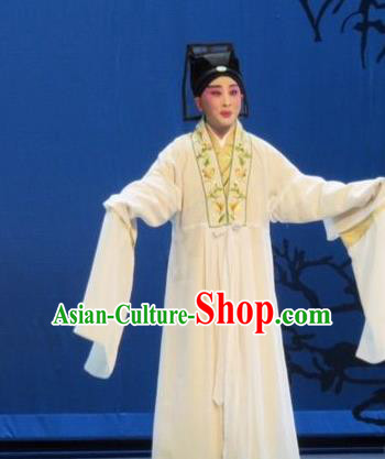Liang Xiao Chinese Ping Opera Young Male Costumes and Headwear Pingju Opera Xiaosheng Apparels Scholar Di Renjie Niche Clothing