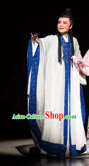 Chinese Shaoxing Opera Niche Liu Xianglian Apparels Dream of the Red Chamber Garment Costumes Yue Opera Robe and Headwear