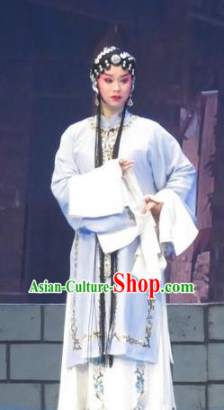 Chinese Ping Opera Diva Costumes Apparels and Headdress Bao Gong San Kan Butterfly Dream Traditional Pingju Opera Hua Tan Dress Actress Garment