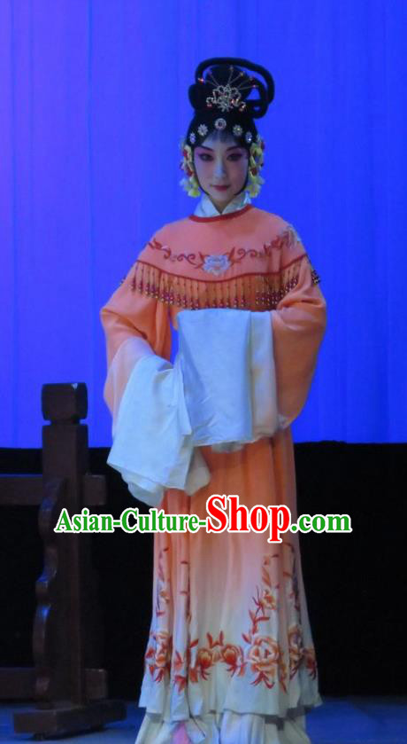 Chinese Ping Opera Xie Yaohuan Court Maid Apparels Costumes and Headpieces Traditional Pingju Opera Xiaodan Dress Garment