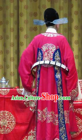 Jin Yunu Chinese Ping Opera Young Male Costumes and Headwear Pingju Opera Official Mo Ji Apparels Scholar Clothing