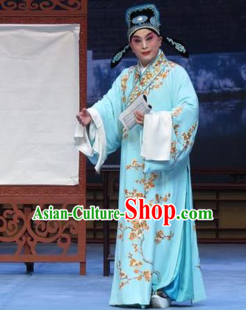 Xue Yu Bing Shuang Chinese Ping Opera Scholar Shang Lin Costumes and Headwear Pingju Opera Young Male Apparels Niche Robe Clothing