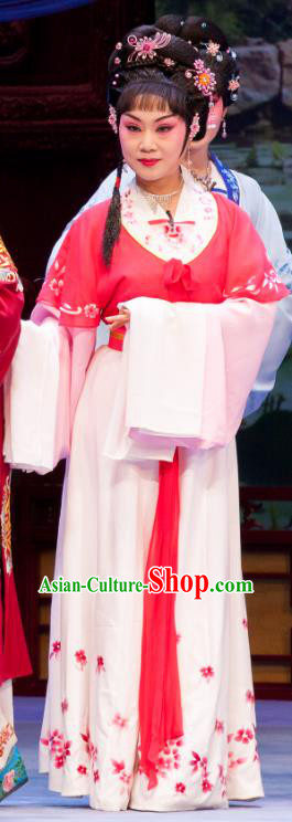Chinese Ping Opera Diva Apparels Costumes and Headpieces Nao Yan Fu Traditional Pingju Opera Actress Hua Tan Dress Garment
