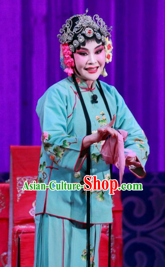 Chinese Ping Opera Young Woman Apparels Costumes and Headpieces Remember Back to the Cup Traditional Pingju Opera Hua Tan Wang Yuying Dress Garment