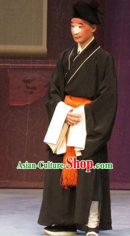 Li Xianglian Selling Paintings Chinese Ping Opera Servant Costumes and Headwear Pingju Opera Figurant Male Apparels Clothing