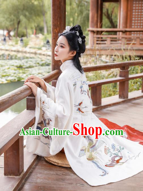 Chinese Traditional Ming Dynasty Patrician Female Hanfu Dress Apparels Ancient Royal Princess Historical Costumes for Women