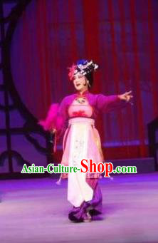Chinese Ping Opera Procuress Apparels Costumes and Headpieces Traditional Pingju Opera The Beautiful Courtesan Madam Dress Garment