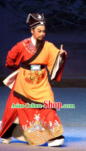 The Legend of Pearl Zhen Zhu Chuan Qi Chinese Yue Opera Official Costumes and Headwear Shaoxing Opera Wu Sheng Apparels Garment