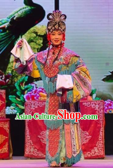 Chinese Shaoxing Opera Young Female Apparels and Headdress Yue Opera Tell On Sargam Dress Hua Tan Actress Costumes Garment