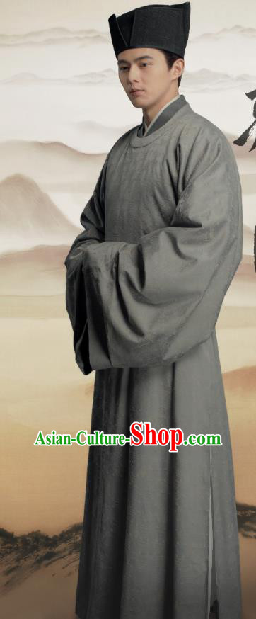 Chinese Ancient Chief Eunuch Clothing Historical Drama Serenade of Peaceful Joy Song Dynasty Court Servant Zhang Maoze Costumes Garment and Hat