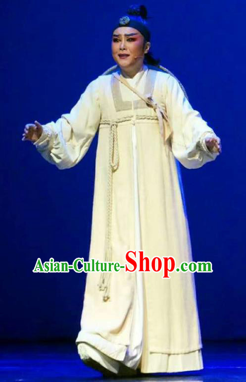 Chinese Yue Opera Young Man Li Menglong Korean Garment Costumes and Headwear Shaoxing Opera Chunh Yang Scholar Apparels
