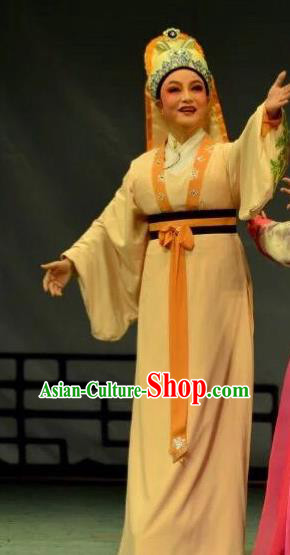 Chinese Yue Opera Scholar Niche Costumes and Headwear Shaoxing Opera Chunh Yang Young Man Li Menglong Apparels Garment