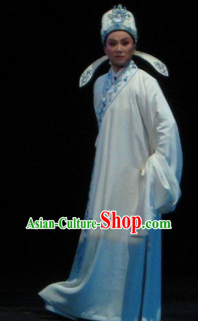 Chinese Yue Opera Li Hui Niang Scholar Pei Costumes and Headwear Shaoxing Opera Young Male Niche Apparels Garment