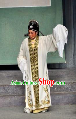 Chinese Yue Opera Official Robe Costumes and Headwear Xun An Zhan Fu Shaoxing Opera Xiaosheng Garment Scholar Xu Qing Apparels