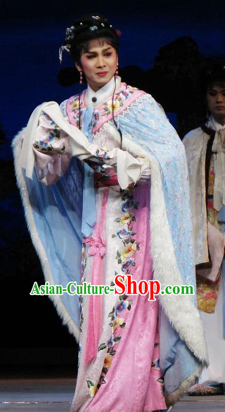 Chinese Shaoxing Opera Actress Liu Chanjin Dress Garment and Headpieces Yue Opera Tao Ma Tan Zhuang Yuan Da Geng Martial Female Apparels Costumes