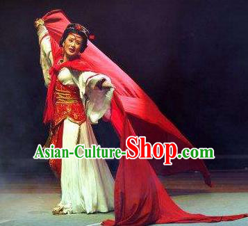 Chinese Shaoxing Opera Hua Tan Actress Garment Costumes and Hair Accessories Yue Opera Yu Beauty Young Lady Dress Yu Ji Apparels