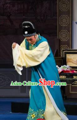 Li Mei Yue Chinese Yue Opera Scholar Costumes and Headwear Shaoxing Opera Xiaosheng Yan Wenmin Young Man Garment Apparels
