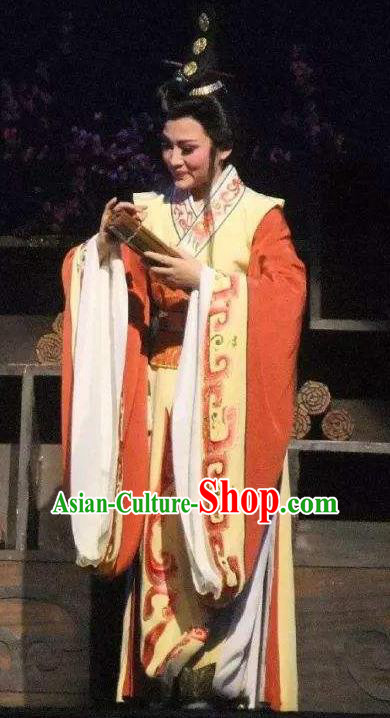 Chinese Yue Opera Official Han Feizi Young Male Clothing and Headwear Shaoxing Opera Xiaosheng Han Fei Garment Niche Costumes Apparels